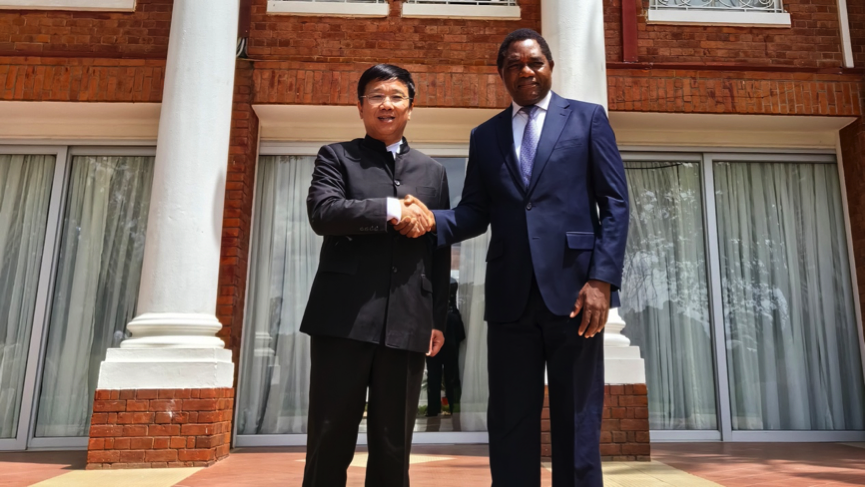 威廉体育董事长王平卫拜会赞比亚总统 希奇莱马并出席收购Kitumba铜矿股权签约仪式